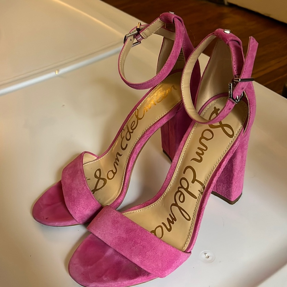 Pink Sam Edelman heeled sandals!